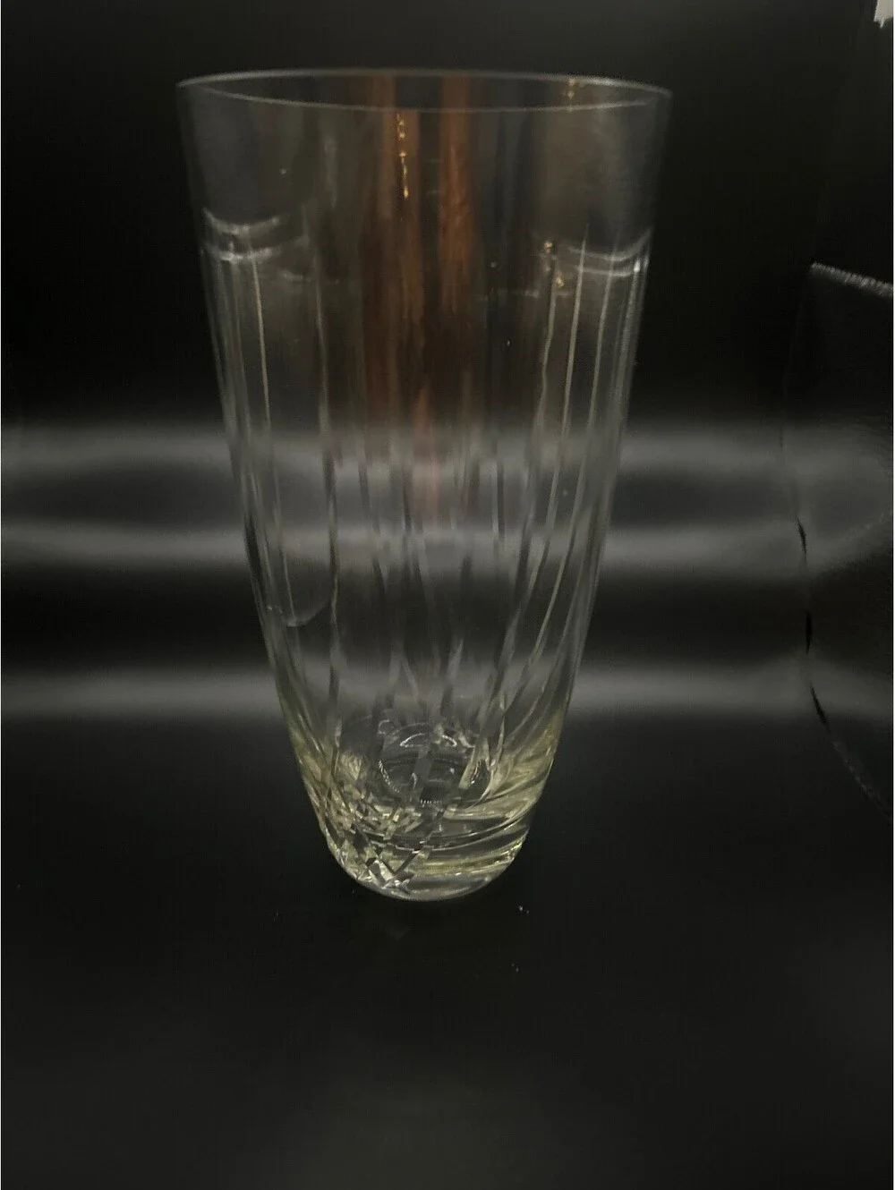 Marquis by Waterford Phoenix Crystal Vase Heavy Cut Glass Flower Centerpiece